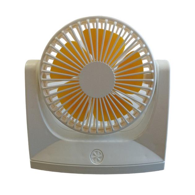 Вентилятор настільний акумуляторний DianDi Mini Fan DD5575 із USB-зарядкою Білий
