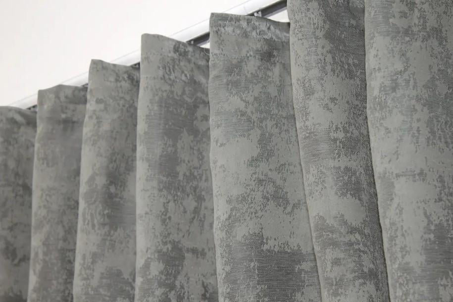 Шторки на кухню з ламбрекеном 275х170 см Рожево-золотистий/Сірий (073к) - фото 4