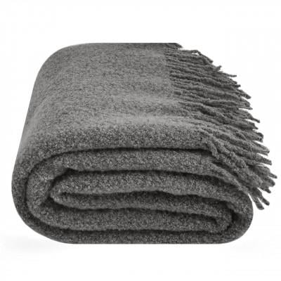 Плед 130х200 см Темно-серый - фото 1 Плед 130х200 см Темно-серый - фото 1