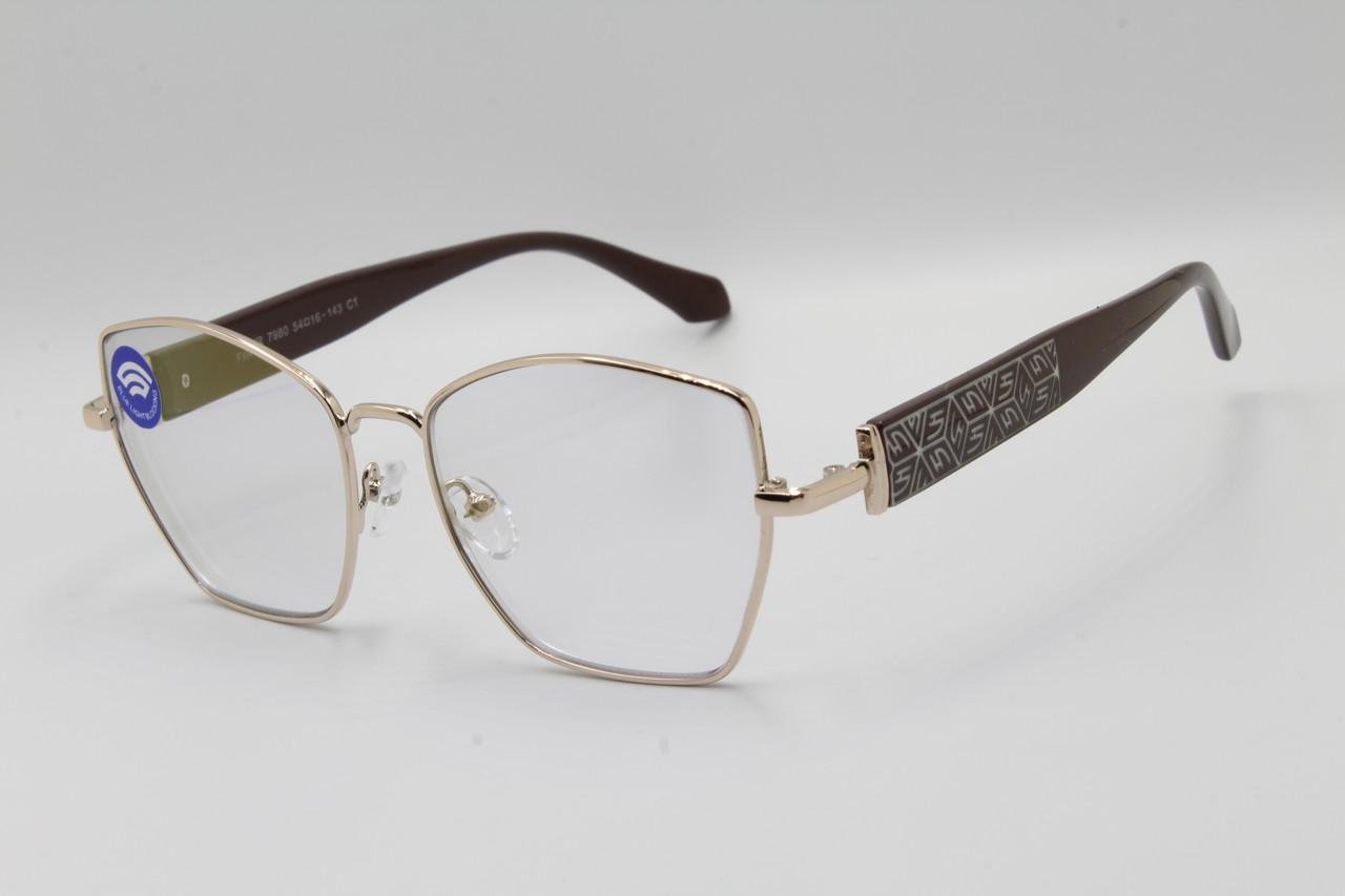 Очки для коррекции зрения FVR 7980 C1 линза 15% тонированная Blue Blocker плюс +2,75