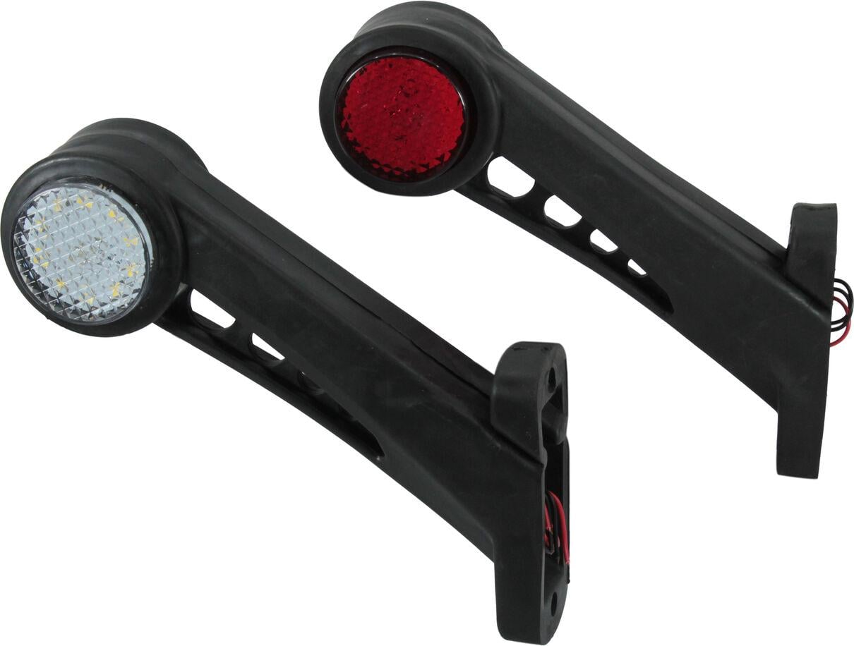 Фонарь габаритный рожок косой длинный LED 12-24V