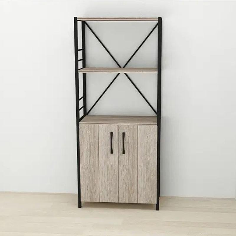 Этажерка Ferrum-decor Коннект 3/60 с тумбой ДСП 144x60x28 см Черный/Сонома Трюфель (FRD-104446) Этажерка Ferrum-decor Коннект 3/60 с тумбой ДСП 144x60x28 см Черный/Сонома Трюфель (FRD-104446)