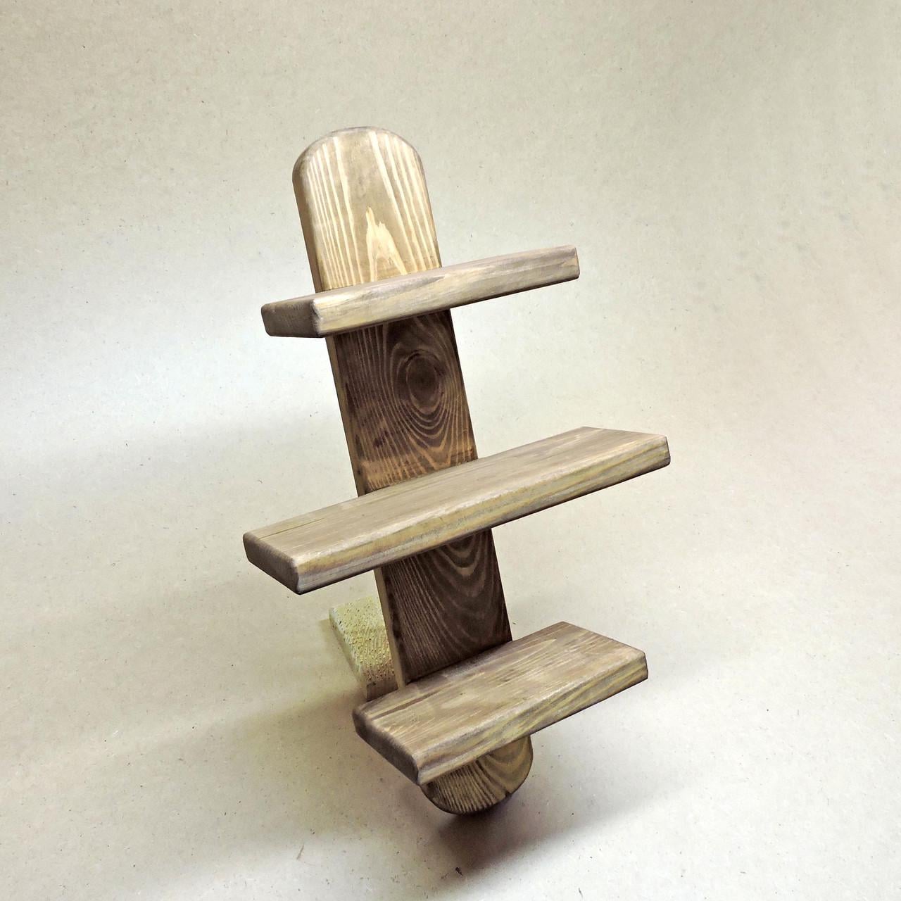 Полка настенная из дерева Скайтри Капучино (НСП-000609)