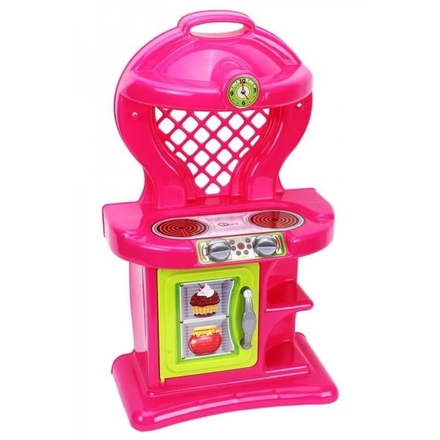 Кухня игровая ТехноК 2155 с посудой Розовый