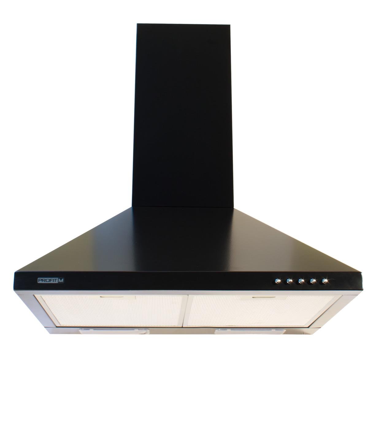 Вытяжка кухонная ProfitM Ника Эко 60 см 420 м3 Черный (25423068)