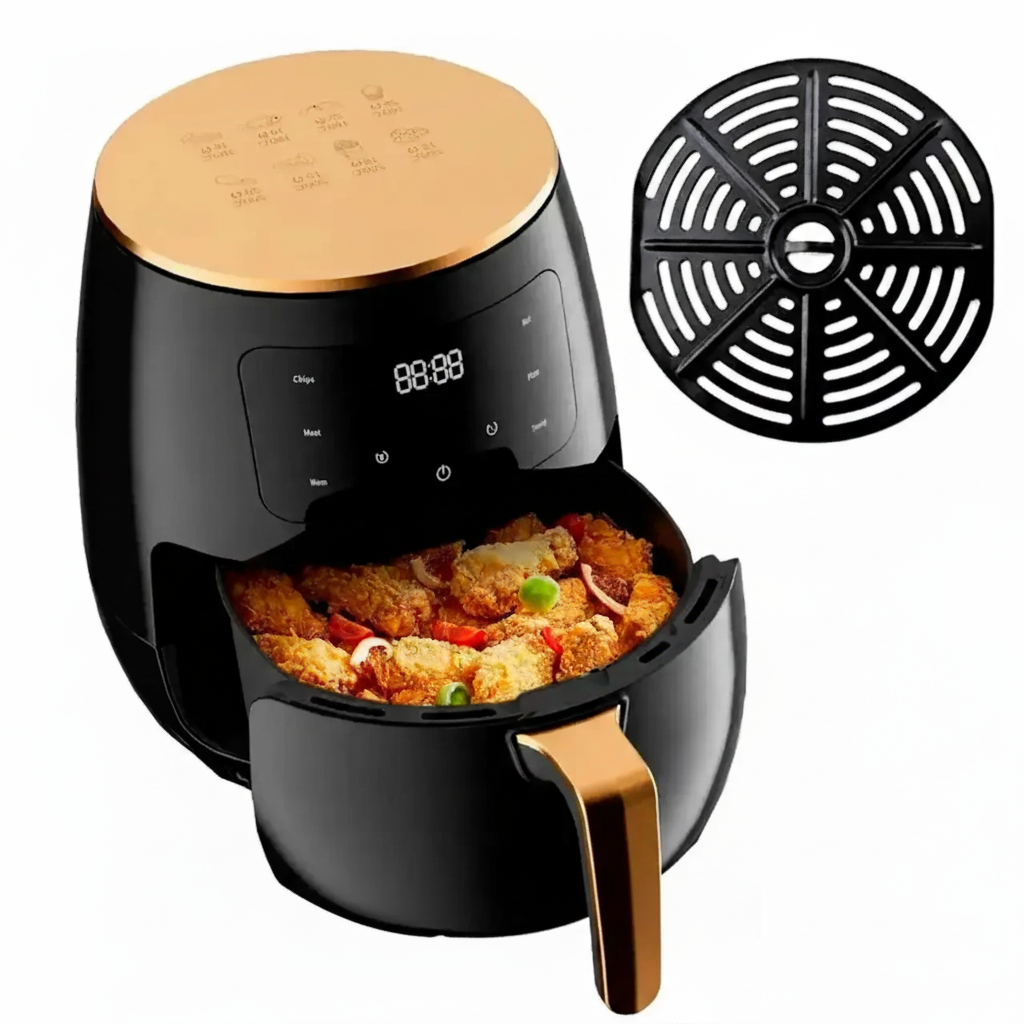 Мультипіч-аерогриль QF-389 2400 Вт від мережі S-18 електрична фритюрниця без олії на 6 л (23456772701)