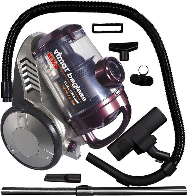 Пилосос колбовий без мішка Vimar vvc-222 R 2200 Вт (45767) Пилосос колбовий без мішка Vimar vvc-222 R 2200 Вт (45767)