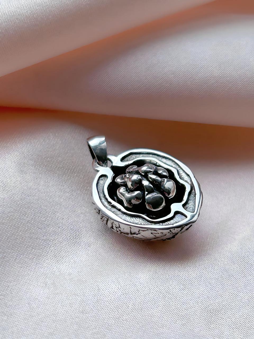 Кулон Половинка горіха срібло 925 проба (2850721720)