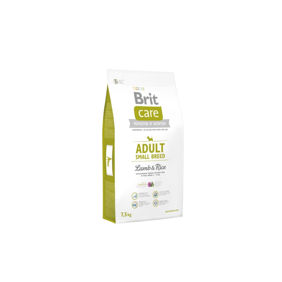 ᐉ Корм сухой Brit Care Small Breed Lamb&Rice для взрослых собак мелких ...