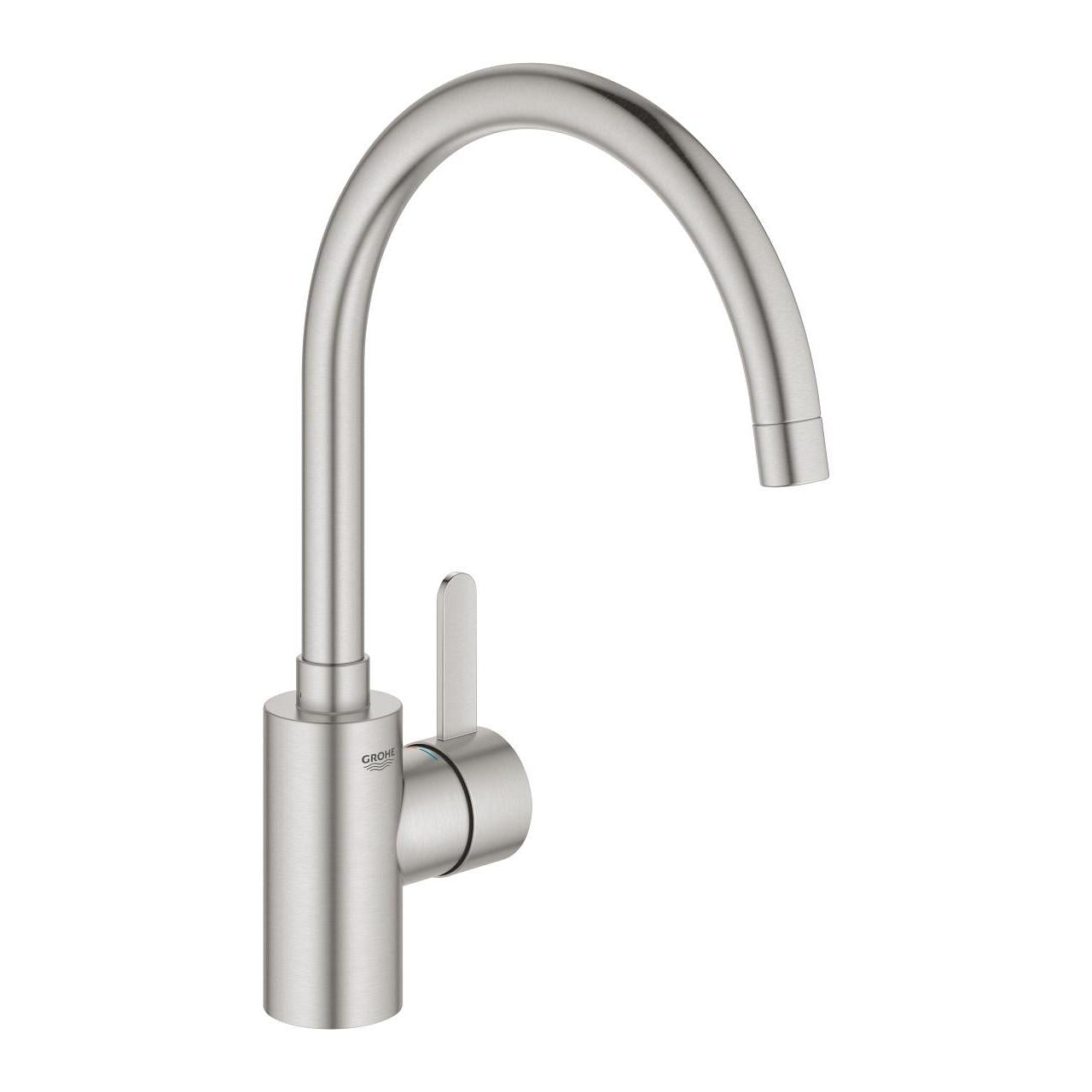 Смеситель кухонный Grohe Eurosmart Cosmopolitan Дамасская сталь (32843DC2)