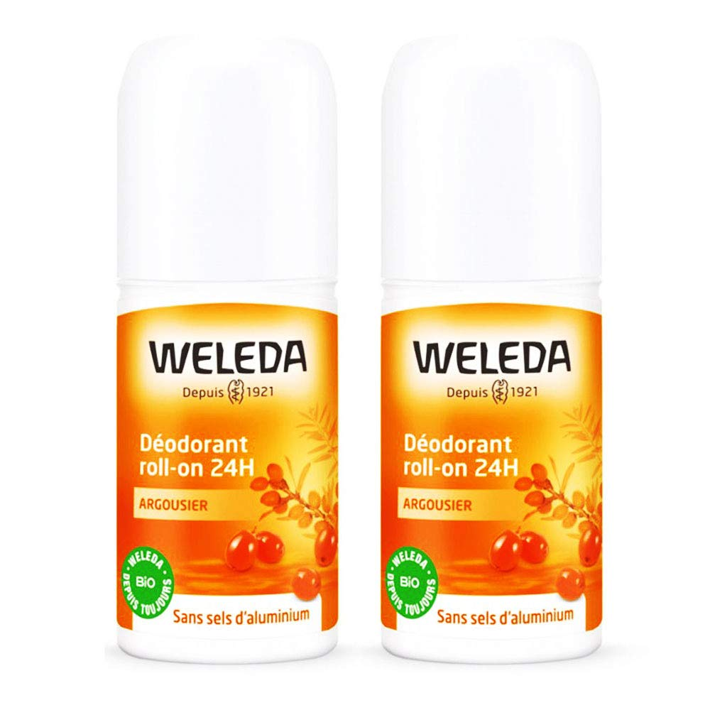 Набор дезодорант шариковый Weleda Argousier Roll-on 24H 2 шт./50 мл (26240570)