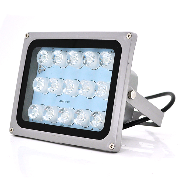 Прожектор Yoso 220V 18W с сумеречным датчиком 15 LED для улицы и двора светодиодный IP66 120° 50 м (1169)