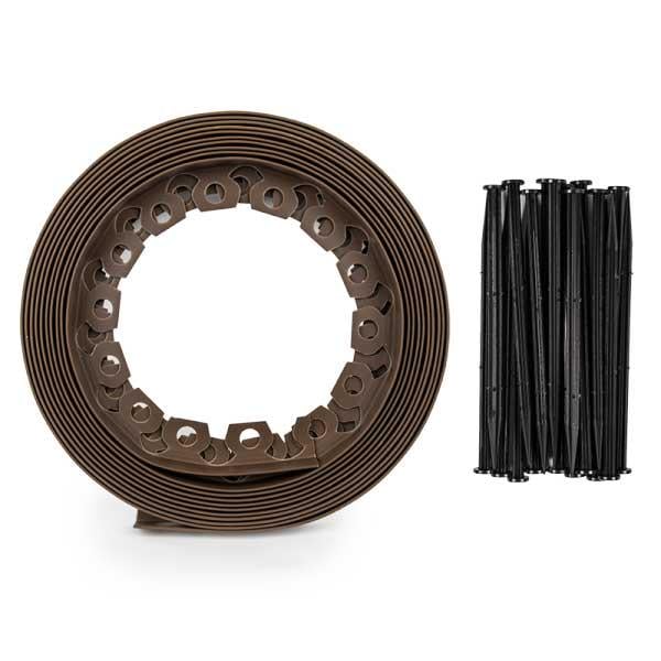 Бордюр газонний Bradas Easy Border 40 мм х 10 м з комплектом колів Коричневий (OBEBR4010SET) - фото 4 Бордюр газонний Bradas Easy Border 40 мм х 10 м з комплектом колів Коричневий (OBEBR4010SET) - фото 4