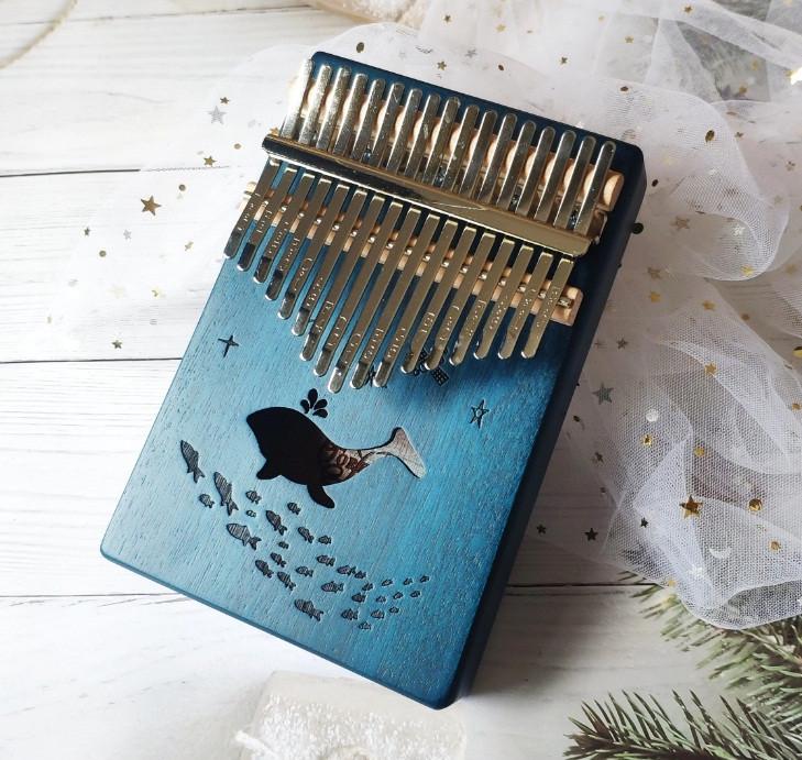 Музичний інструмент Калімба 17 key Kalimba Dolhpine Blue