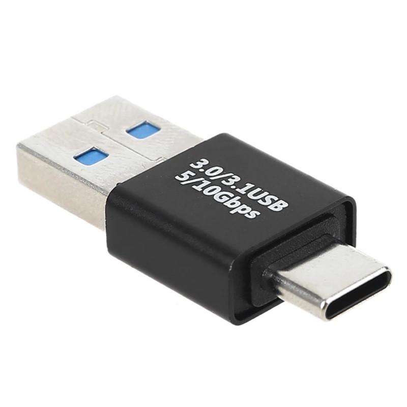 Перехідник-адаптер USB Type-C 3.1-USB M/M 10Gbps eXpert Type-4 Black - фото 2