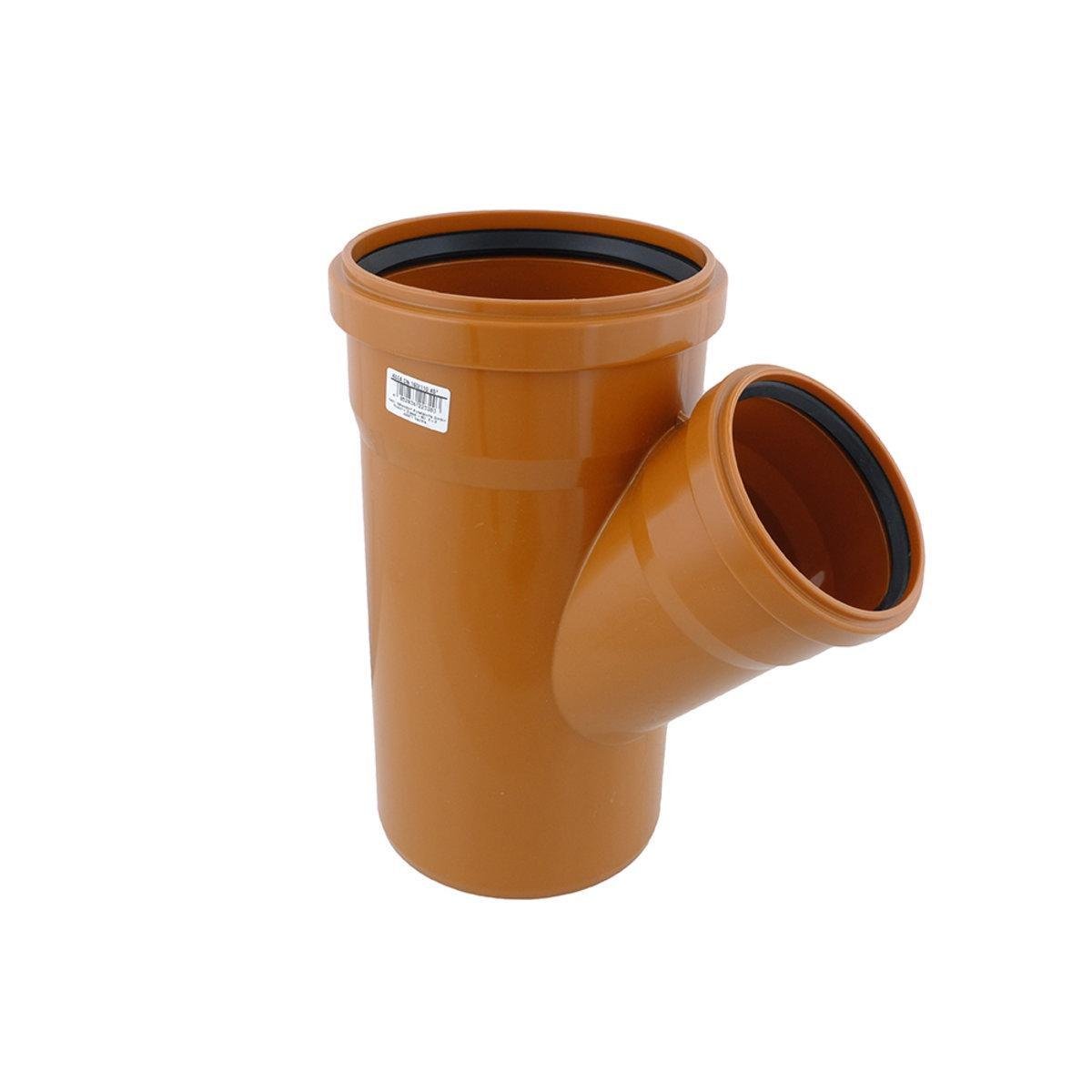 Тройник канализационный наружный Ostendorf KGEA Ф 160х110 мм 45° (37837)