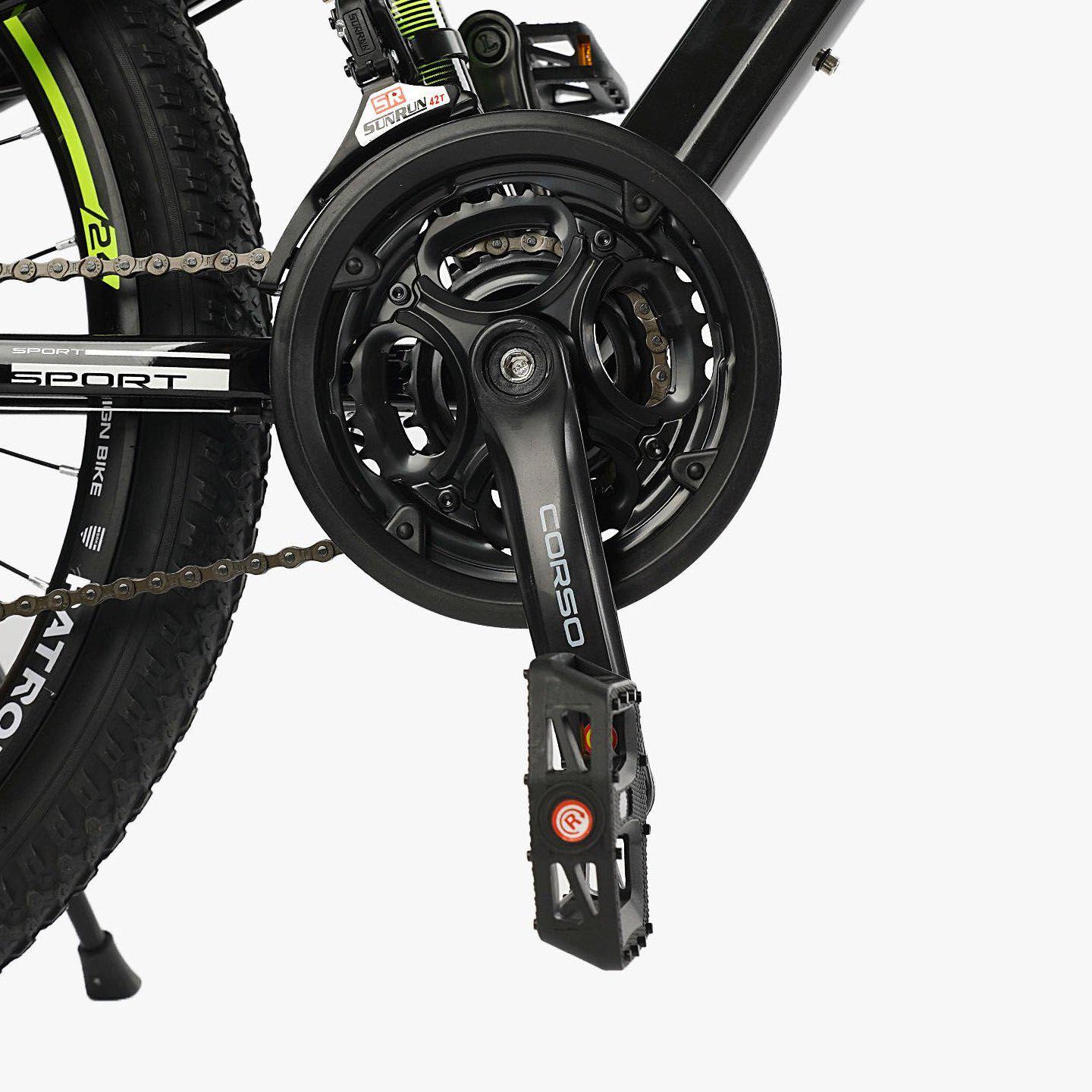 Велосипед горный подростковый Corso Patrol 24" Черный с желтым - фото 7 Велосипед горный подростковый Corso Patrol 24" Черный с желтым - фото 7