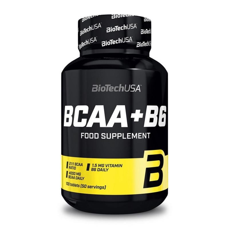 Амінокислоти BioTech USA BCAA + B6 100 капс. (06295-01)