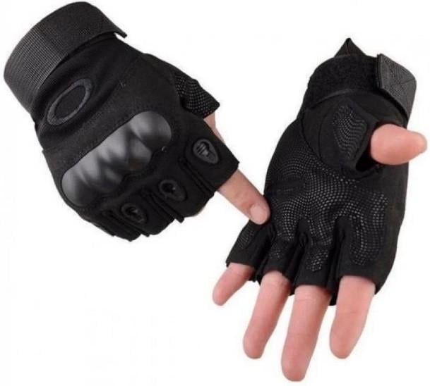 Перчатки военные беспалые OY-001 XL Черный - фото 2