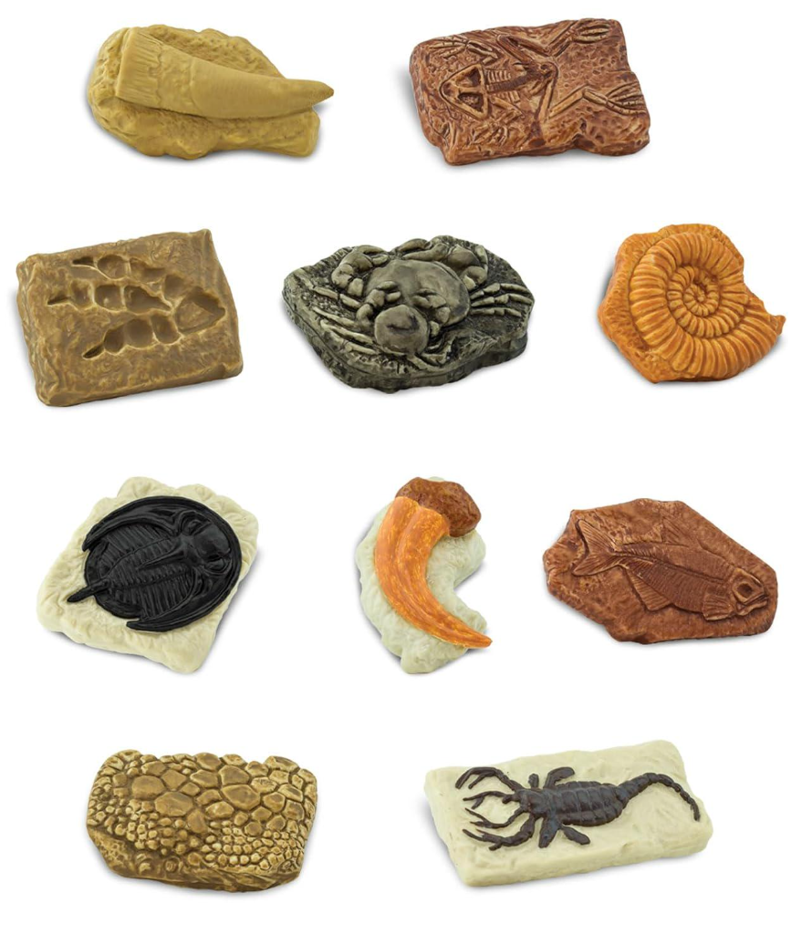 Набор фигурок Safari Ltd Древние окаменелости в тубусе (23060186)