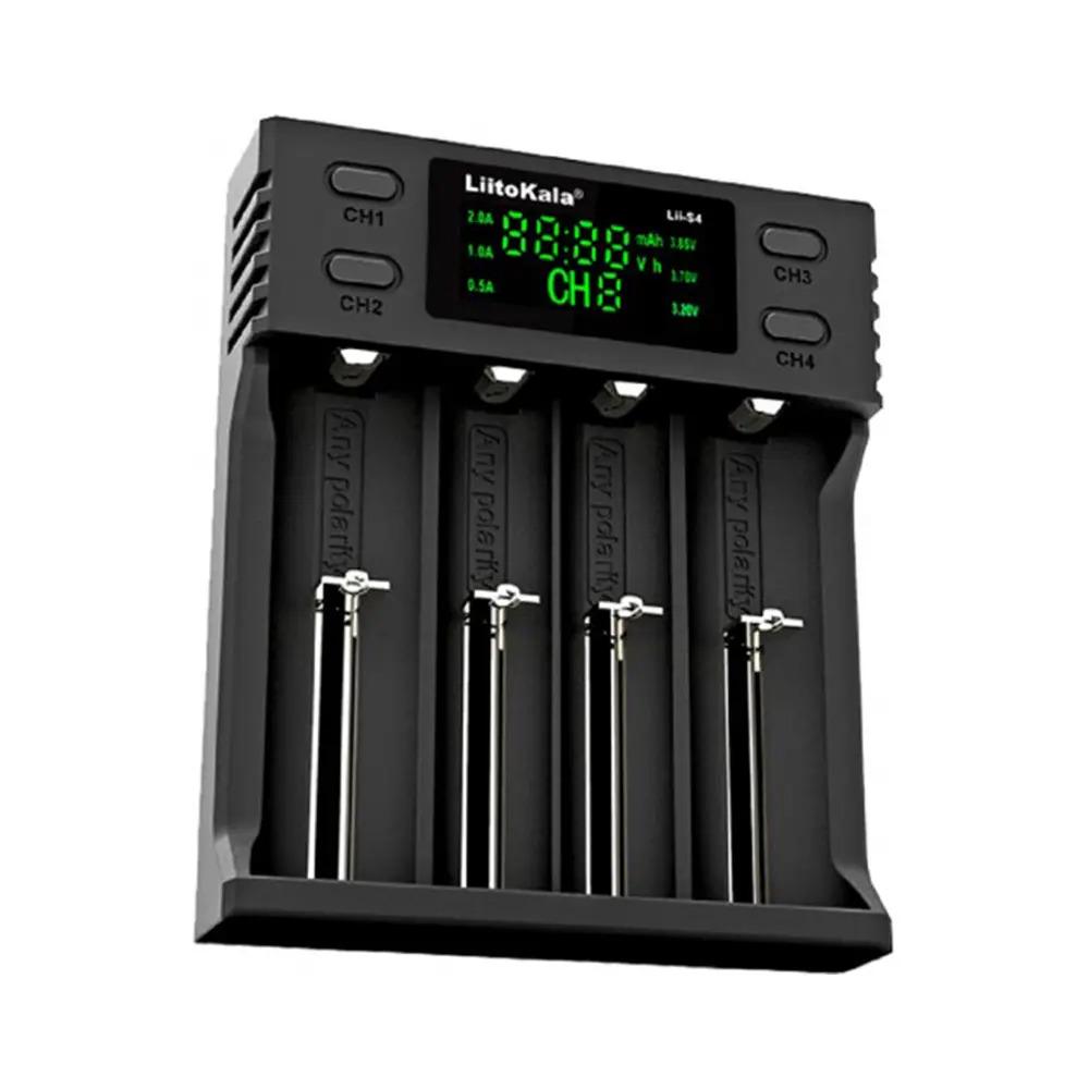 Зарядний пристрій LiitoKala Lii-S4 універсальний для акумуляторів 18650/26650/АА/ААА Li-Ion/LiFePO4/NiMH (Lii-S4) - фото 2 Зарядний пристрій LiitoKala Lii-S4 універсальний для акумуляторів 18650/26650/АА/ААА Li-Ion/LiFePO4/NiMH (Lii-S4) - фото 2