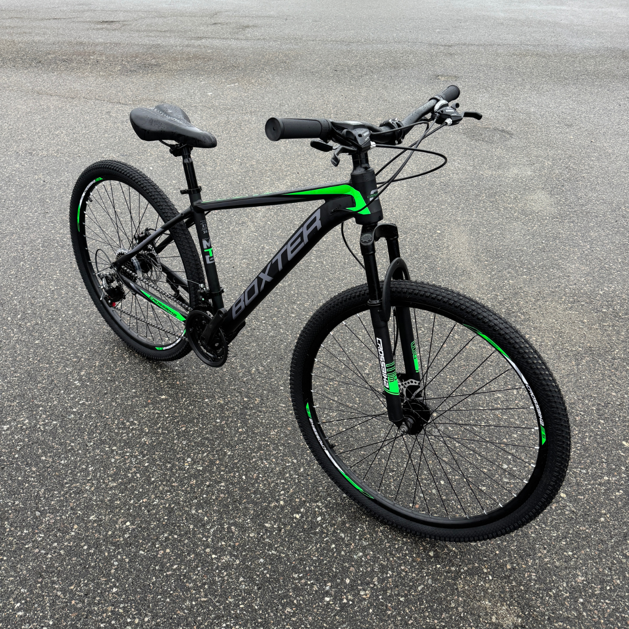 Велосипед CrossBike 29" Boxter 2025 Рама 19" Black/Green