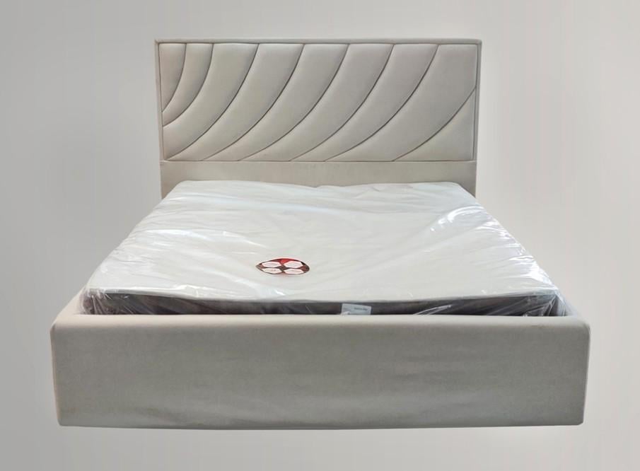 Кровать Laurel Premium с дополнительной металлической цельносварной рамой экокожа 90х190 см Айвори - фото 2