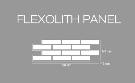 3D-панель гнучка Flexolith Цегла на самоклеючій основі 770х248х5 мм (115) - фото 2