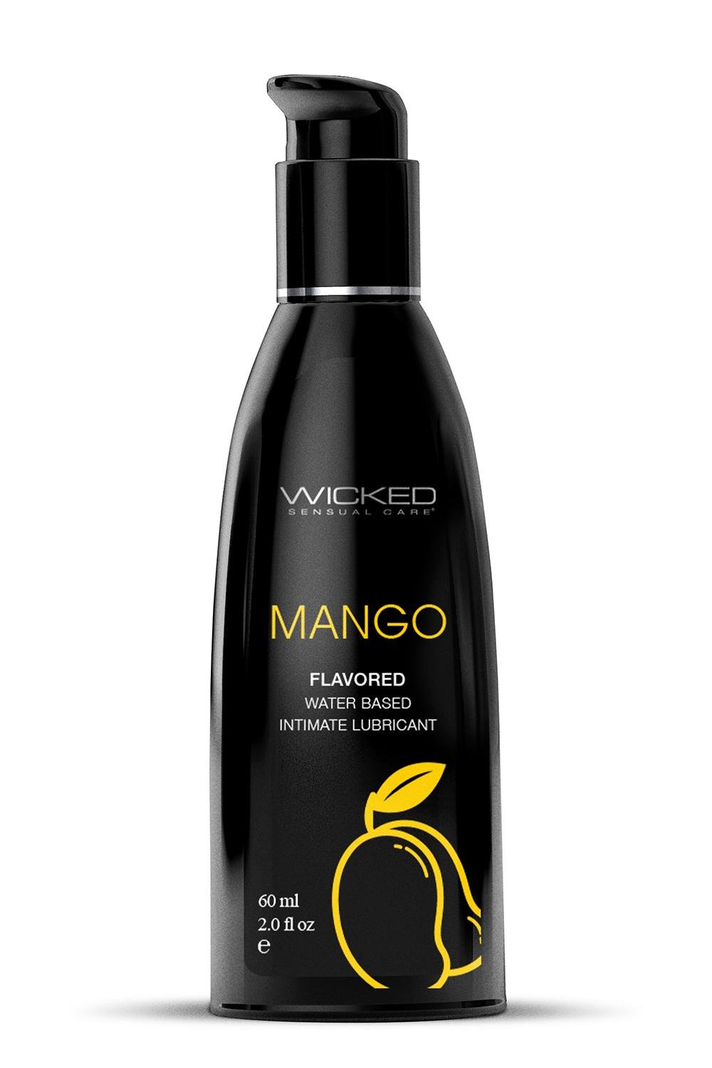 Їстівний лубрикант зі смаком Манго WICKED AQUA Mango Lube 60 мл - фото 1 Їстівний лубрикант зі смаком Манго WICKED AQUA Mango Lube 60 мл - фото 1