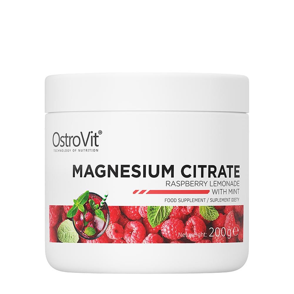 Магній OstroVit Magnesium Citrate Raspberry lemoniade with mint 200 g