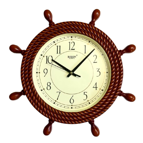 Годинник настінний RIKON Морський Штурвал 3-R 35 см Коричневий (2726288485)