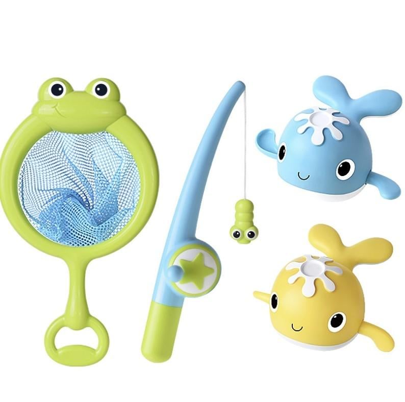 Игровой набор для купания Рыбалка с удочкой и сачком Разноцветный