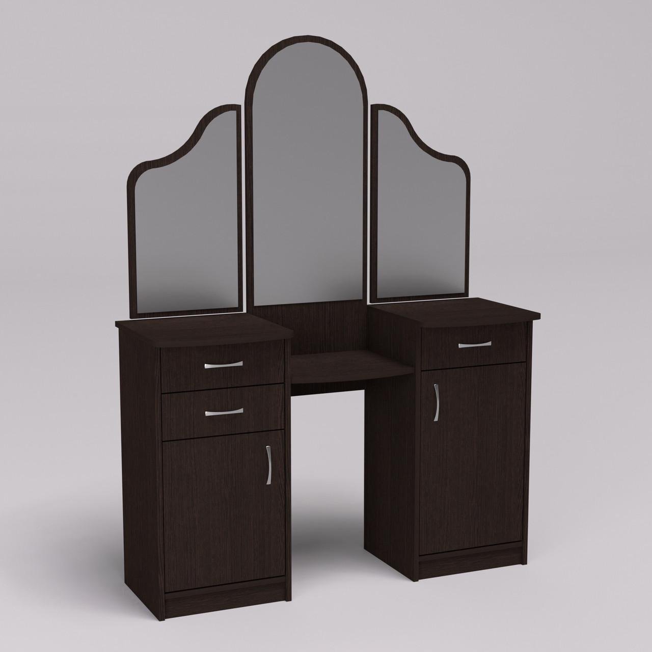 Туалетный стол-трюмо Диана 120х42х163 см Венге магия