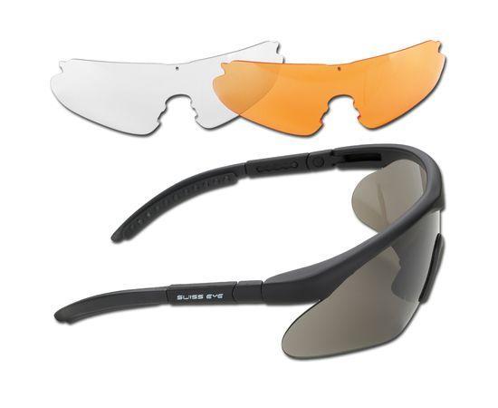Окуляри балістичні Swiss Eye Raptor зі змінними лінзами Black