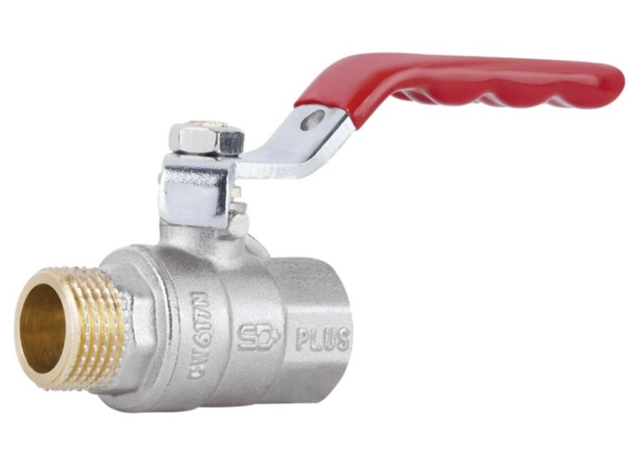 Кран шаровой Thermo Alliance Standart 1/2" ВН прямой PN40 рычаг (SD605NW15PN40)