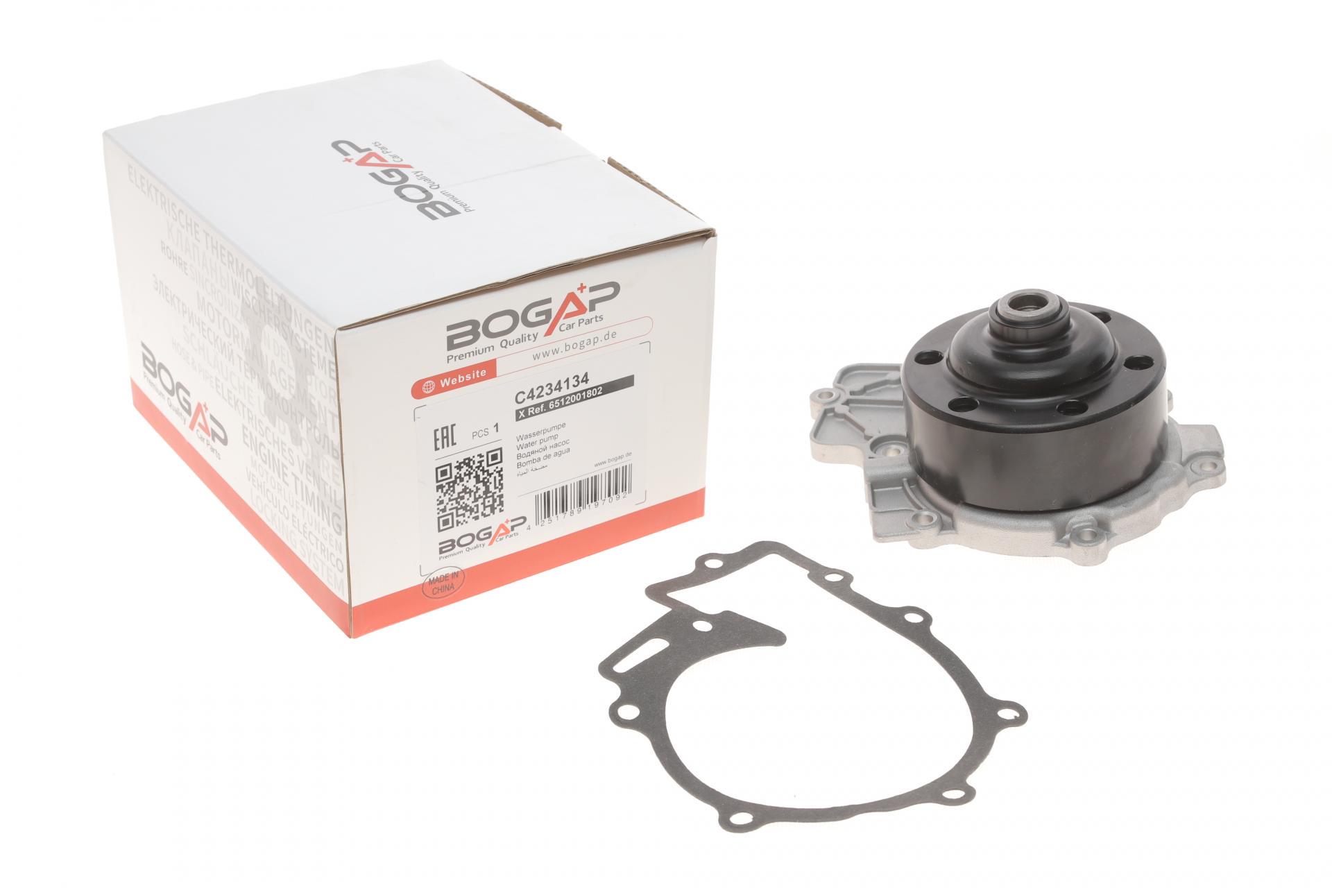 Помпа воды BOGAP Mercedes Vito/Viano W639 2.0-2.2 CDI 10- OM651 C4234134 переключается