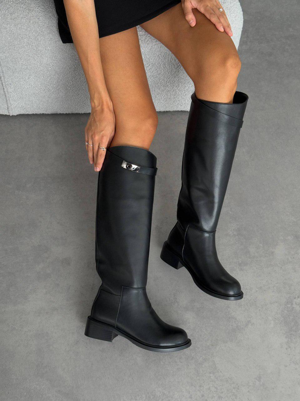 Чоботи жіночі шкіряні демісезонні р. 40 26 см Чорний (11615 4) - фото 13 Чоботи жіночі шкіряні демісезонні р. 40 26 см Чорний (11615 4) - фото 13