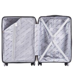 Чемодан пластиковый Wings PP08 большой Черный - фото 3 Чемодан пластиковый Wings PP08 большой Черный - фото 3