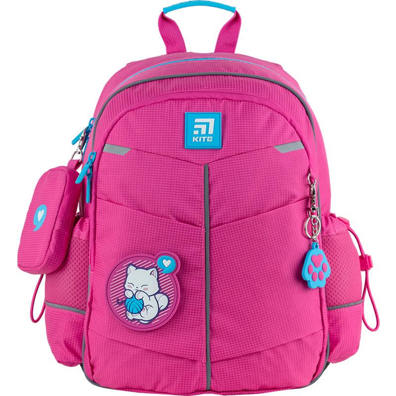 Рюкзак шкільний KITE Education Kitten & Clew 36x25x12 см 12 л Рожевий (K24-771S-2)