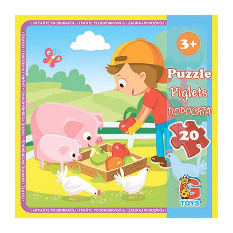 Пазлы детские картонные G-Toys Ферма 20 эл. (IP-177-P-762)
