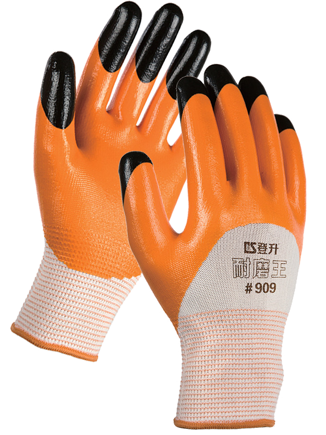 Перчатки рабочие покрыты двойным нитрилом 12 шт. (3050)