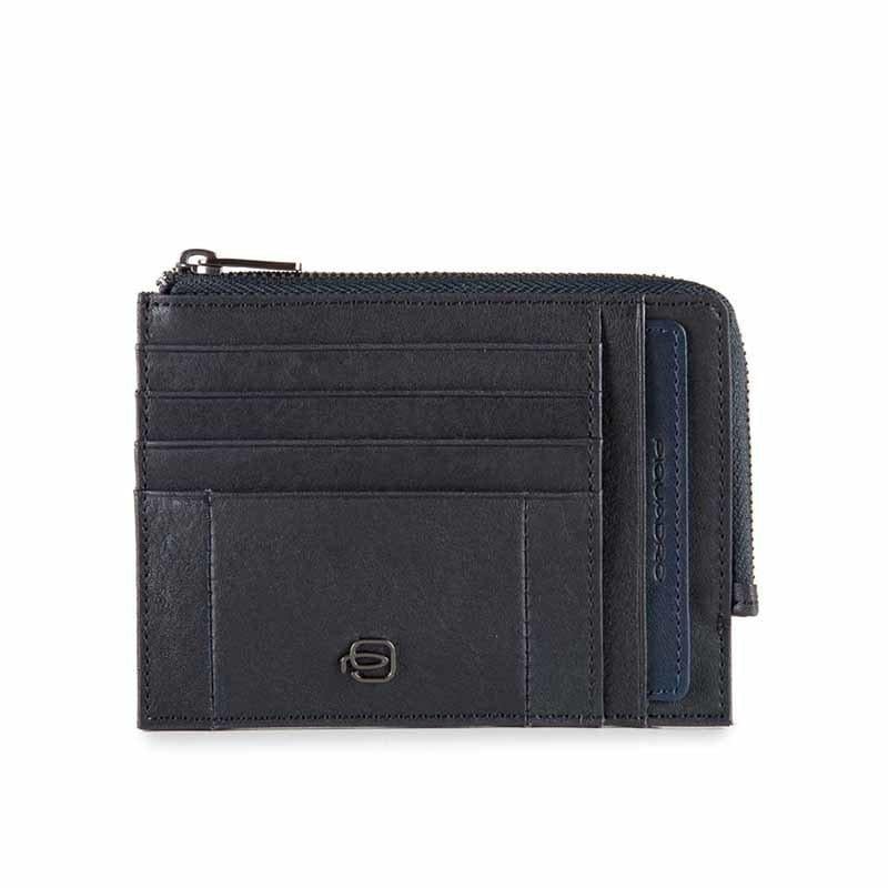 Кредитка Piquadro BRIEF с RFID защитой на молнии Blue (PU1243BRR_BLU)