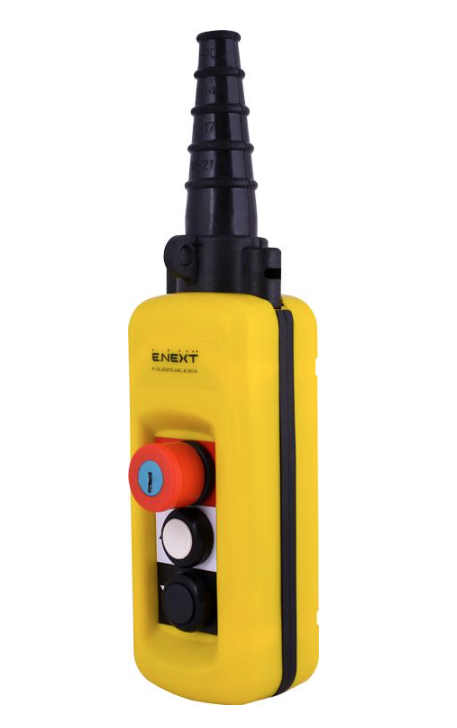 Пост тельферний E.NEXT e.cs.stand.xac.a.2913k 2-положення 4NO+3NC з блокуванням/з ключем/дві швидкості IP65 (s007018)