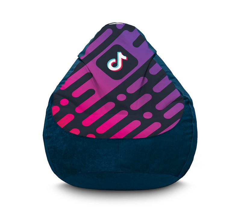 Кресло мешок iPuff Tik Tok Diagonal background Dark blue Флок XL 80x110 см Синий Кресло мешок iPuff Tik Tok Diagonal background Dark blue Флок XL 80x110 см Синий