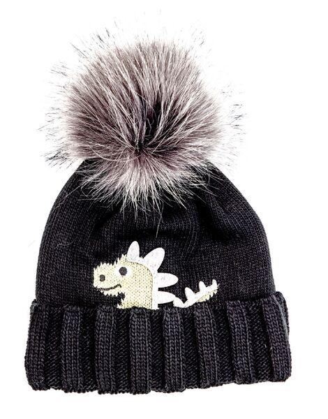 Шапка детская для мальчиков Рекс D848 флис 48-52 см Черный