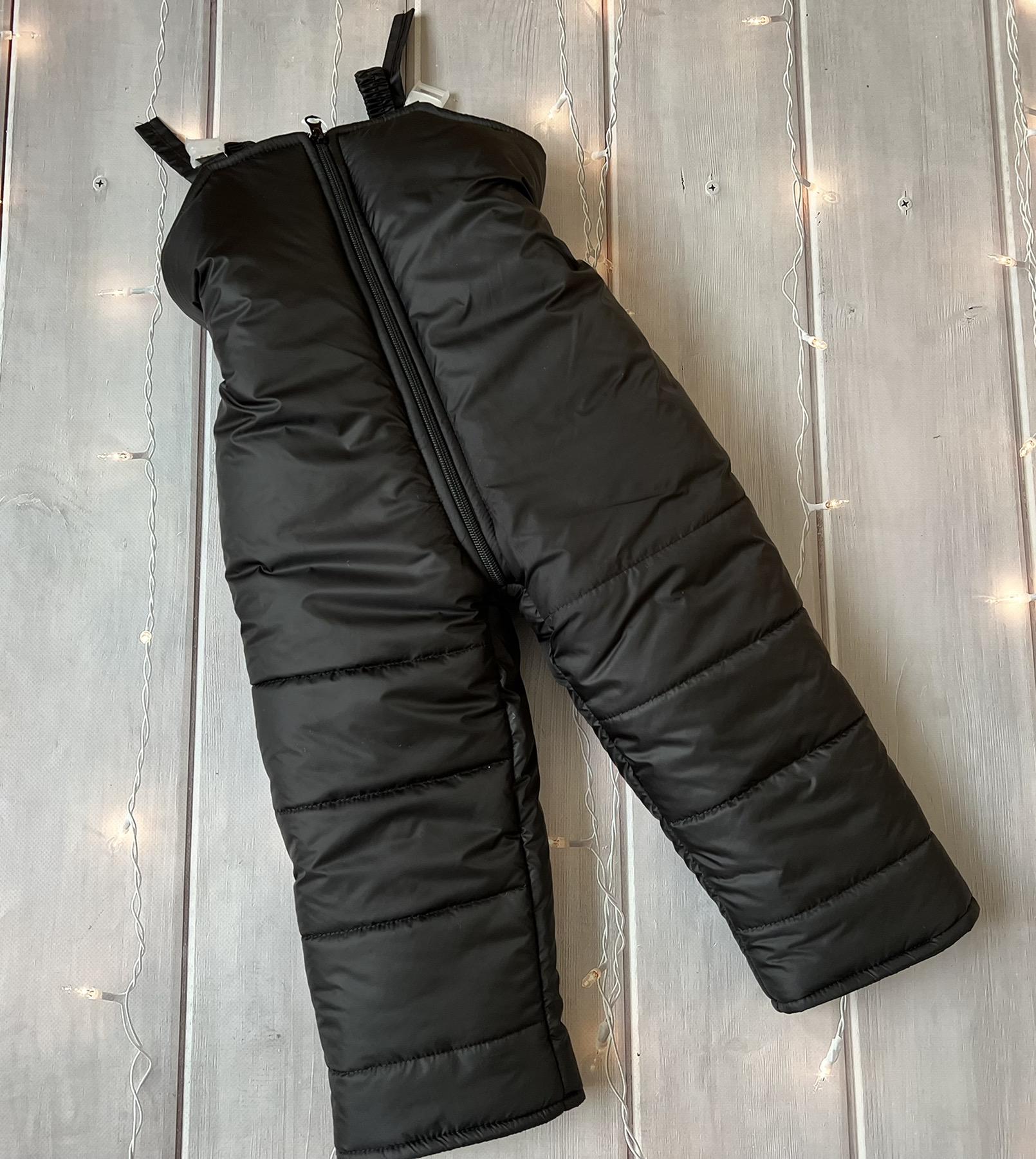 Напівкомбінезон зимовий для хлопчика 92 см Чорний (D-8410-92ч)