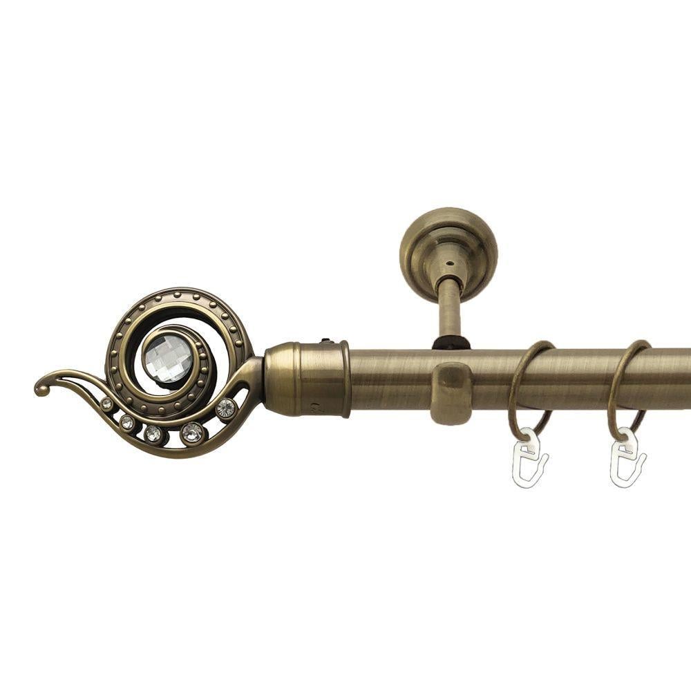 Карниз Orvit Глаз однорядный гладкий 25 мм 240 см Антик (00-00017543)