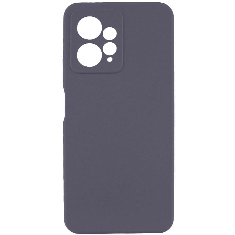 Противоударный чехол Silicone Cover Lakshmi Full Camera (AAA) для Xiaomi Redmi Note 12 4G Серый / Dark Gray