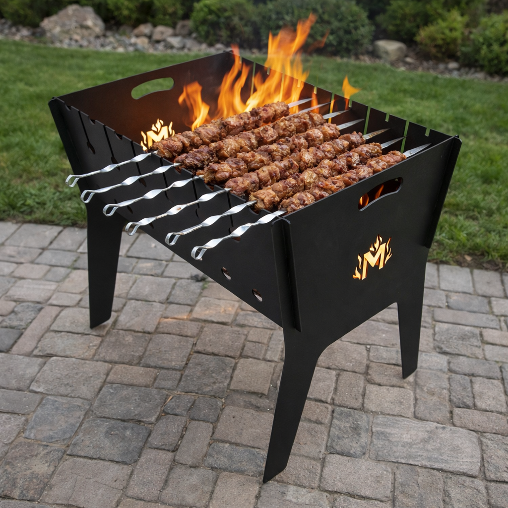 Мангал розбірний Jooki Фенікс на 6 шампурів 3 мм (10101)