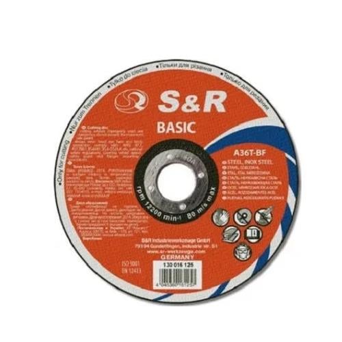 Диск отрезной по металлу S&R Basic 125x1,0x22,2 мм (130010125)